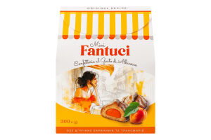 Вироби кондитерські Fantuci Mini з смаком абрикоса 300г Boni Sano