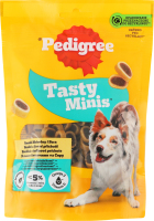 Корм сухий додатковий для дорослих собак з яловичиною та сиром Tasty minis Pedigree д/п 140г