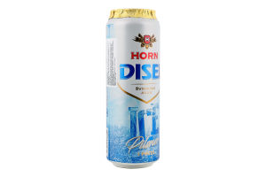 Пиво 0.568л 4.7% світле фільтроване пастеризоване Ice Pilsner Horn Disel з/б
