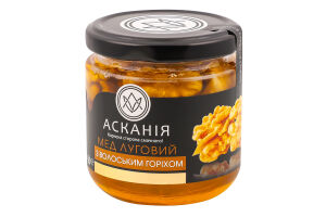 Мед натуральный цветочный луговой с грецким орехом Асканія с/б 250г