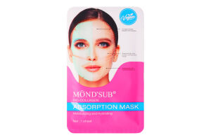 Маска д/облич Mondsub абсорб/зволож гідрогелева