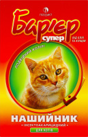 Нашийник д/котів інсектоакарицидний Бар"єр супер кольоровий 32,5см Продукт