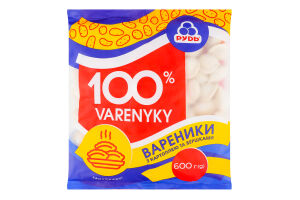 Вареники замороженные с картофелем и сливками 100% Рудь м/у 600г