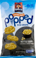 Quaker Gluten Free Popped Rice Crisps Kettle Corn