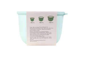 Набір контейнерів Fontal круглий зелений 3шт