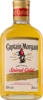 Напиток алкогольный 0.2л 35% на основе Карибского рома Spiced Gold Original Captain Morgan бут