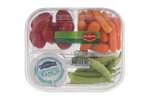 Del Monte Veg Tray with Litehouse Ranch Dip