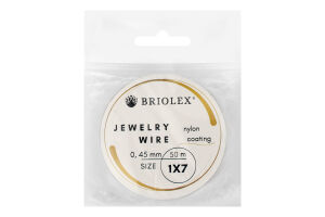 Тросик ювелірний Briolex 0,45мм x7 A32-срібний 46м