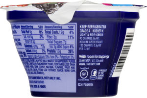 Dannon Light & Fit Greek Nonfat Yogurt Mixed Berry
