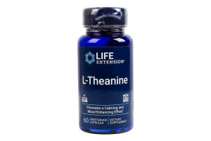 Добавка диетическая вегетарианские капсулы 100мг L-теанин Life Extension 60шт