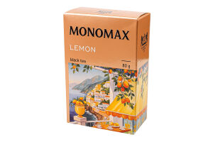 Чай Мономах 80 г Lemon чорн. з лимоном