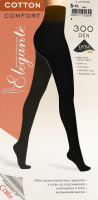 Колготки жіночі Elegante Cotton Comfort 300den 5 nero