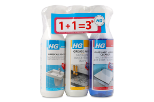 Набор HG Ср-во д/удал жир500+изв/нал500+д/стекл500