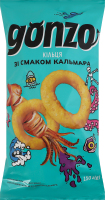 Кольца кукурузные со вкусом кальмара Gonzo м/у 150г