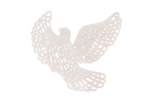 Підвіска Голуб Блиск пластик 12см 0303-3