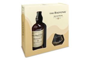 Віскі Balvenie Double Wood 12yo 0,7л +2склянки GB