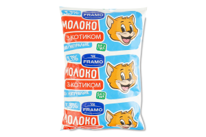 Молоко 3.3% ультрапастеризованное Framo т/п 900г