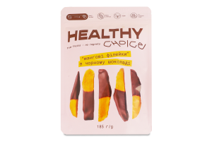 Філейки мангові натурально сушені в чорному шоколаді Healthy Choice д/п 185г