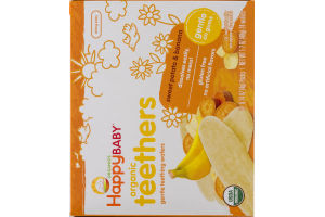 HappyBaby Organics Organic Teethers Sweet Potato & Banana - 12 PK