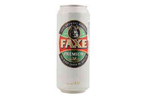 Пиво 0.5л 4.6% светлое Premium Faxe ж/б