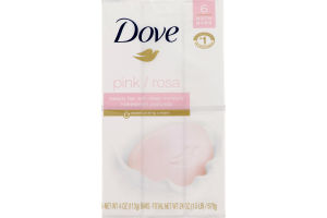 Dove Pink Beauty Bar with Deep Moisture - 6 CT