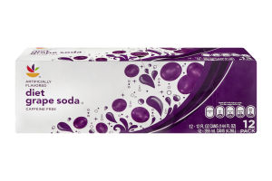 Ahold Soda Grape Diet - 12 CT