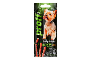 Ласощі д/собак малих порід з яловичиною 3*5г Proff Dog