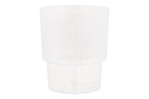 Горщик д/орхідей Стелла прозорий з дренажем 13*15см Алеана