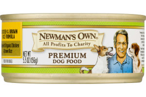 Newman's Own Chicken & Brown Rice Formula Premium Dog Food
