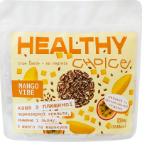 Каша из плющеной чернозерной спельты, ячменя и льна с манго и маракуей Mango vibe Healthy Choice д/п 300г