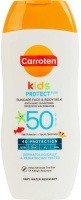 Молочко для лица и тела солнцезащитное SPF 50 Детское Carroten 200мл