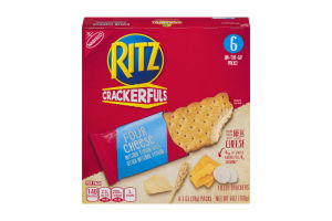 Nabisco Ritz Crackerfuls Four Cheese Filled Crackers - 6 CT