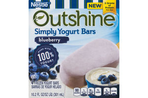 Nestle Outshine Simply Yogurt Bars Blueberry - 4 CT