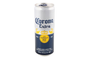 Пиво 0.33л 4.5% світле пастеризоване Corona Extra з/б