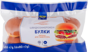 Булки для гамбургера быстрозамороженные Бриошь METRO Chef м/у 6х80г