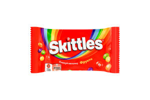 Драже жевательные в разноцветной сахарной оболочке Фрукты Skittles м/у 38г