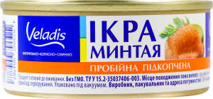 Икра минтая пробойная подкопченная Veladis ж/б 100г