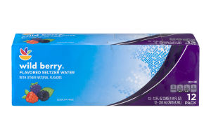 Ahold Wild Berry Flavored Seltzer Water -12 CT