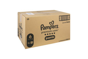 Трусики-підгузники дитячі 15+кг 6 Premium Care Pampers 31шт