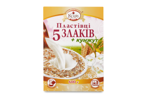 Пластівці 5 злаків+кунжут Козуб продукт к/у 600г