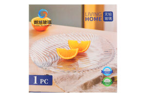 Блюдо скло d32см №KYYW530 Lang Xu 1шт