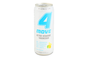 Напій безалкогольний газований зі смаком грейпфрута та лайма Magnesium + Vitamin B6 Activevitamin 4Move з/б 330мл