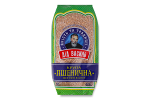 Крупа пшенична шліфована подрібнена Дід Василь м/у 900г