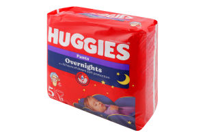 Подгузники-трусики детские 12-17кг 5 Overnights Pants Huggies 24шт