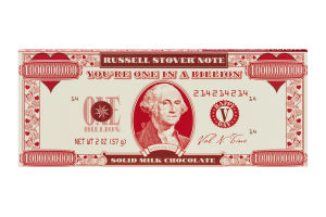 Russell Stover You're One In A Billion Solid Milk Chocolate