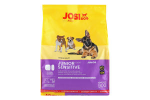 Корм сухий повнораціонний для підростаючих собак Sensitive Junior JosiDog м/у 900г