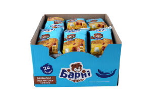Пирожное бисквитное с бананово-йогуртовой начинкой Барні м/у 30г