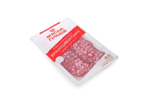 Колбаса нарезка Брауншвейгская М'ясна Гільдія с/к в/с лоток 0.075кг