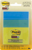 Post-it Notes Super Sticky Bora Bora Collections - 3 PK