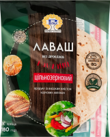 Лаваш без дріжджів Цільнозерновий круглий Рома м/у 10х18г